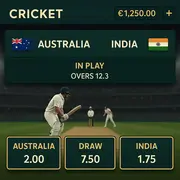 Book of Bet - Cricket Betting - Test and ODI Matches